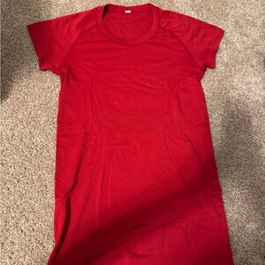 Lululemon swiftly tech short sleeve in red
